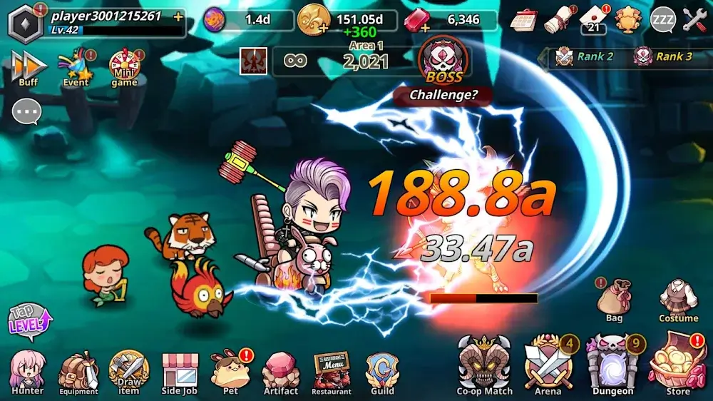 Pow Pow Dungeon : Idle