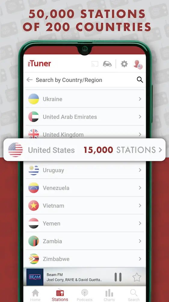 myTuner Radio App: FM stations