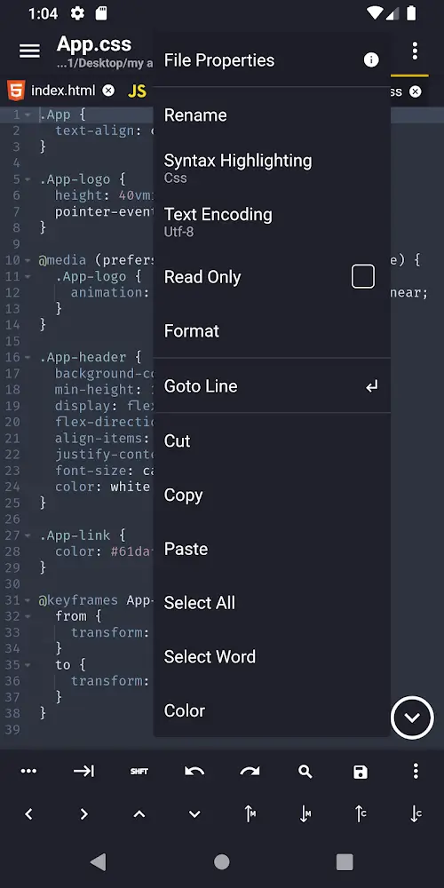 Acode – powerful code editor
