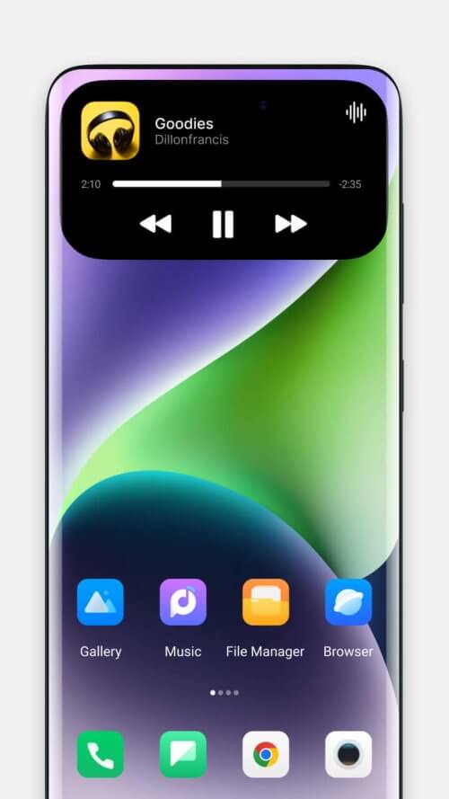 Dynamic Island iOS 16 notch