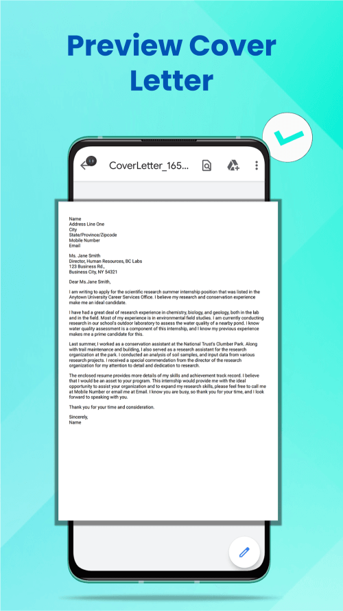 Cover Letter Maker for Resume