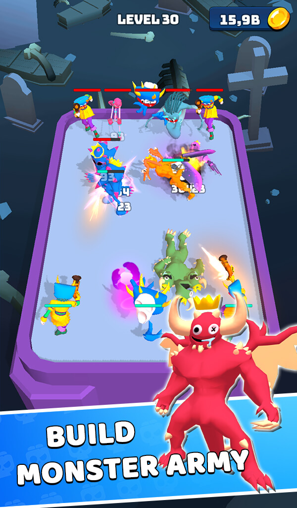 Monster Rampage: Merge Rainbow