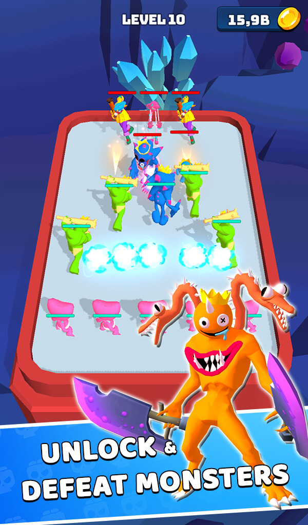 Monster Rampage: Merge Rainbow