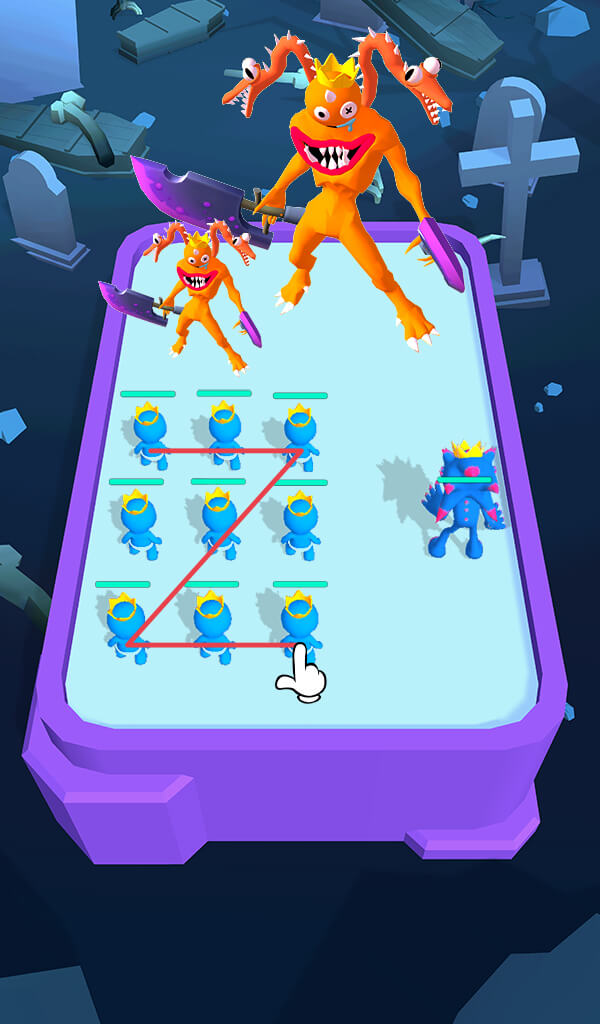 Monster Rampage: Merge Rainbow