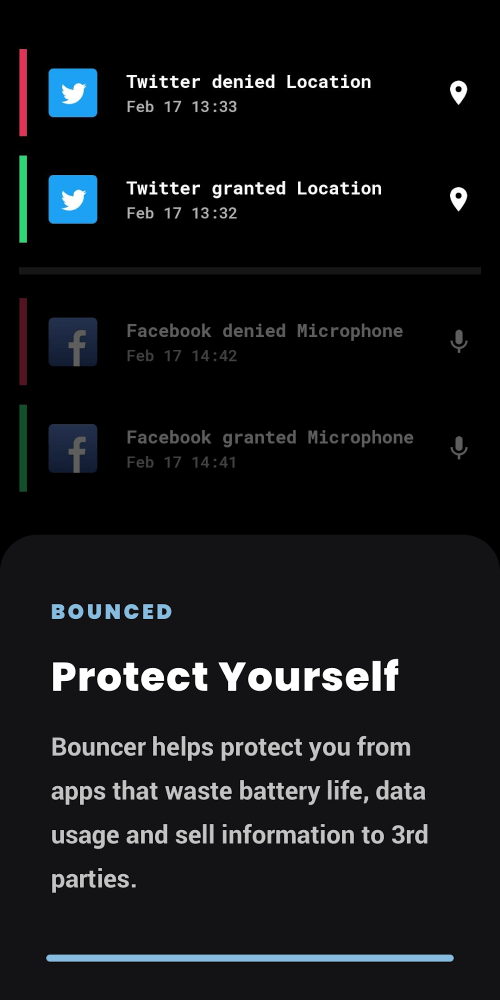 Bouncer – Temporary App Permis
