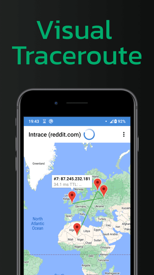 Intrace: Visual Traceroute