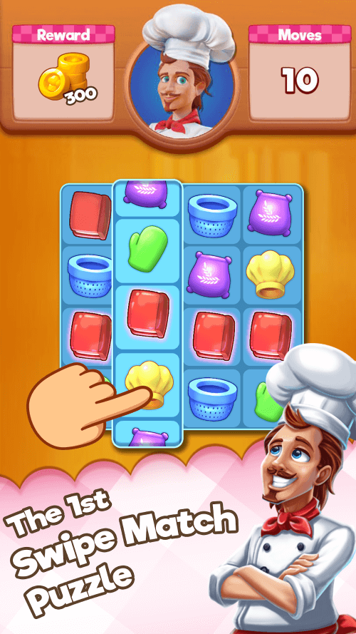 Kitchen Swipe – Match 3 Puzzle