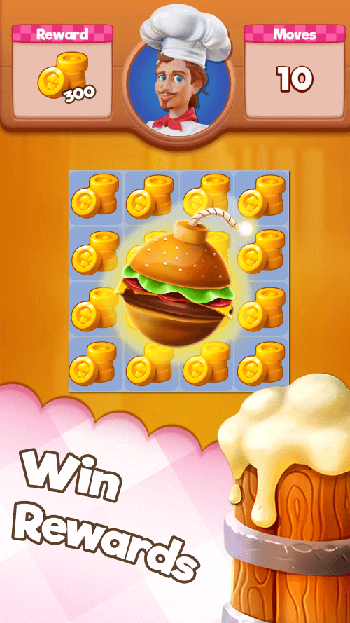 Kitchen Swipe – Match 3 Puzzle