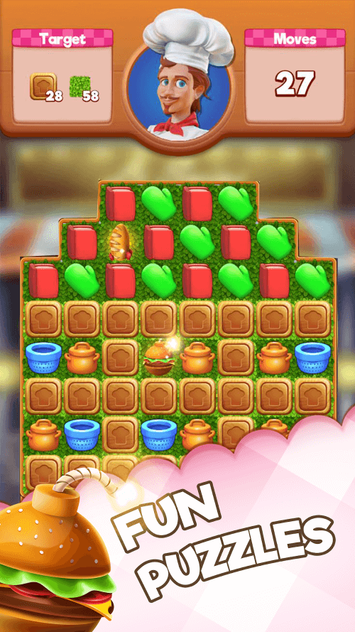 Kitchen Swipe – Match 3 Puzzle
