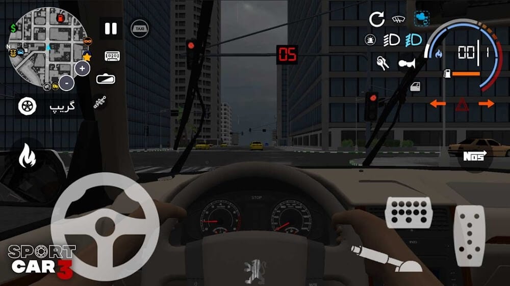 Sport car 3 : Taxi & Police –