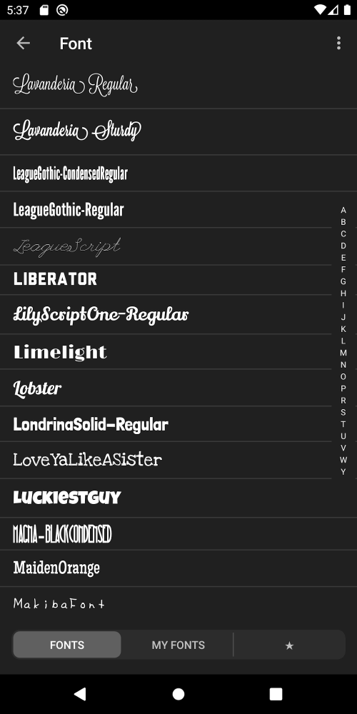 Vont – Text on Videos