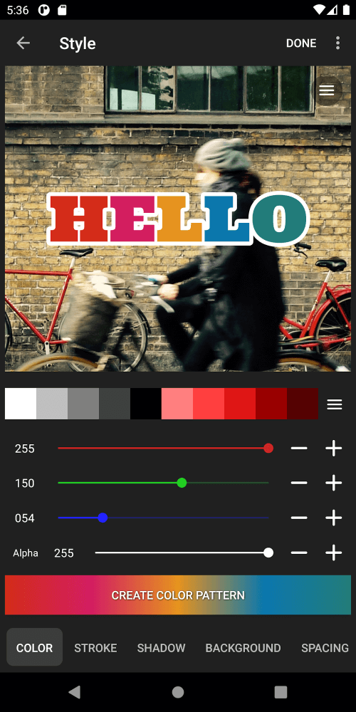 Vont – Text on Videos
