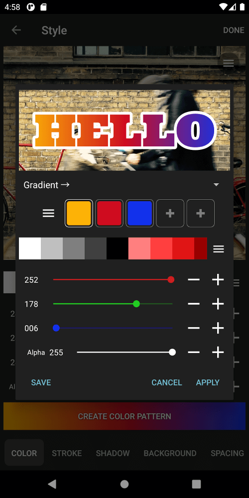 Vont – Text on Videos