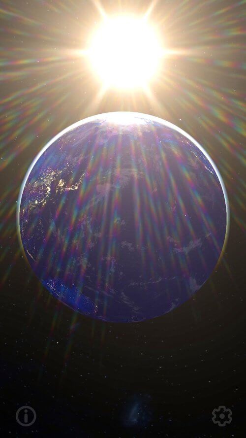3D Earth & Real Moon