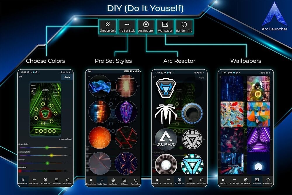 ARC Launcher® Pro Themes DIY