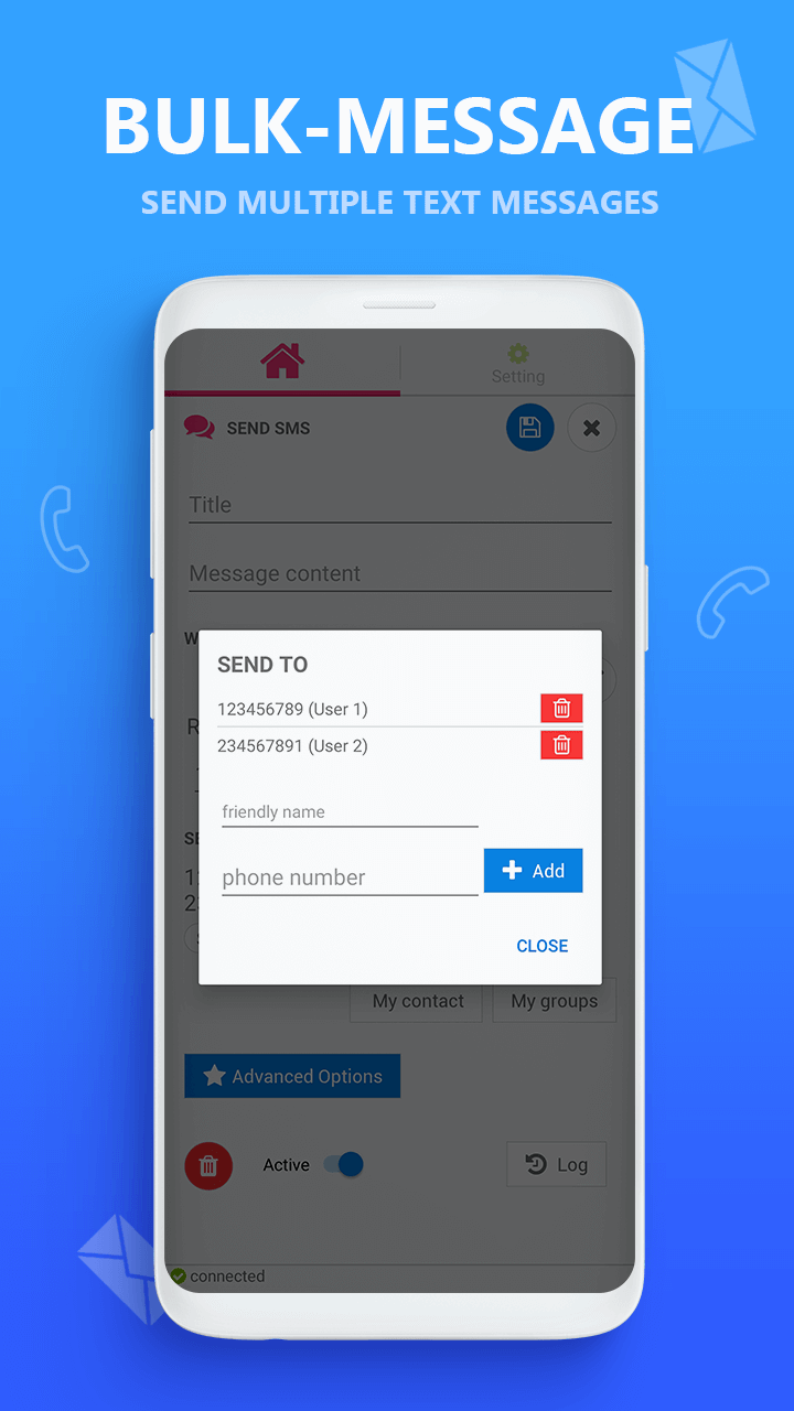 AUTO MESSAGE send & reply SMS
