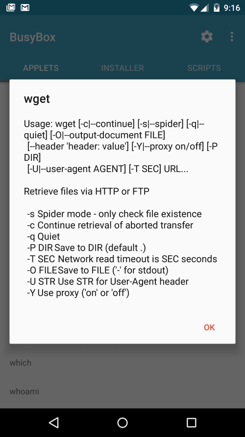 BusyBox for Android