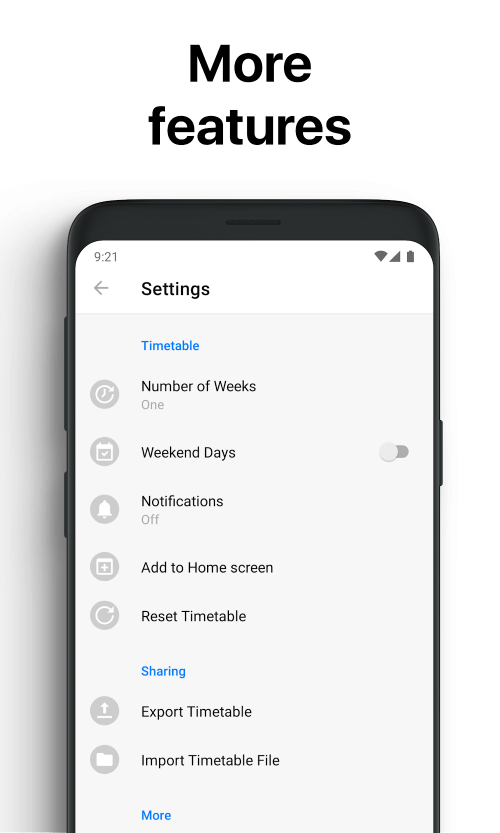 Class Timetable – Schedule App
