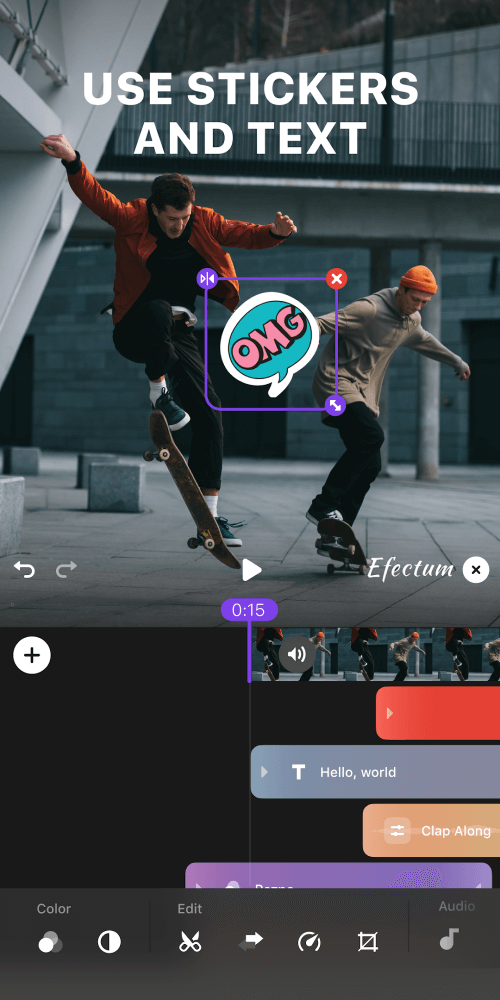Efectum – Video Editor and Mak
