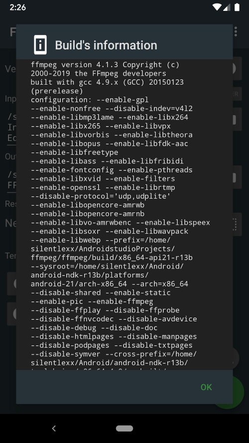 FFmpeg Media Encoder