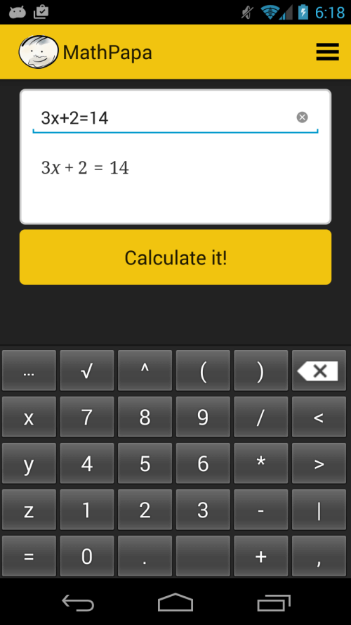MathPapa – Algebra Calculator