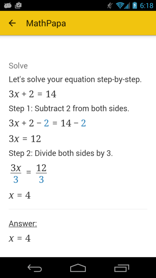 MathPapa – Algebra Calculator