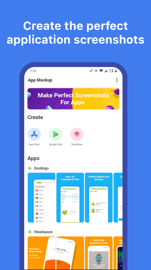 Mockup – App Screenshot Design