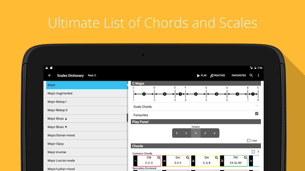 Piano Chord, Scale, Progressio