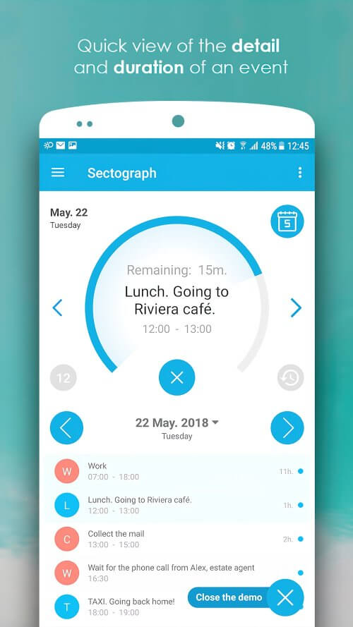 Sectograph. Day & Time planner