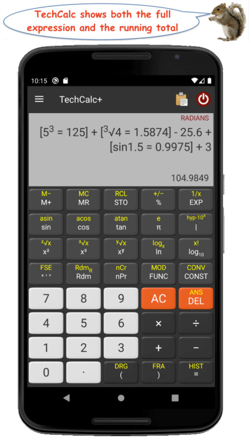 TechCalc+ Calculator