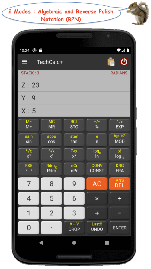 TechCalc+ Calculator