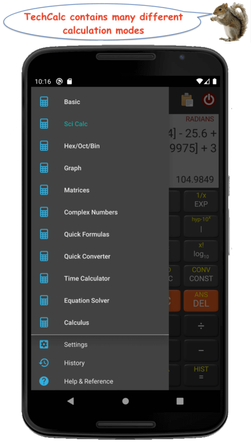 TechCalc+ Calculator
