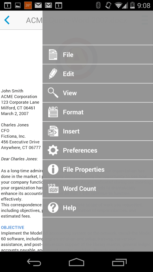 Docs To Go™ Office Suite