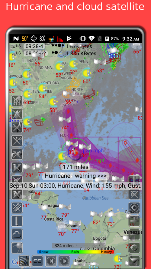 eMap HDF: weather & earthquake