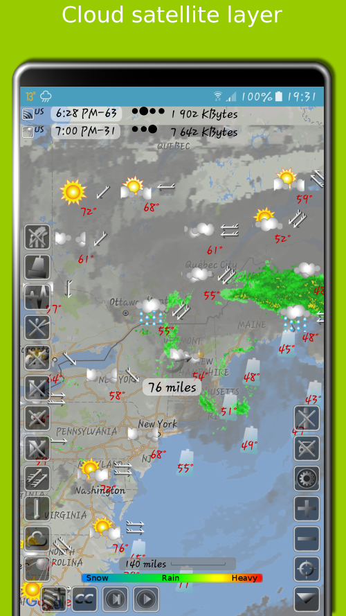 eMap HDF: weather & earthquake