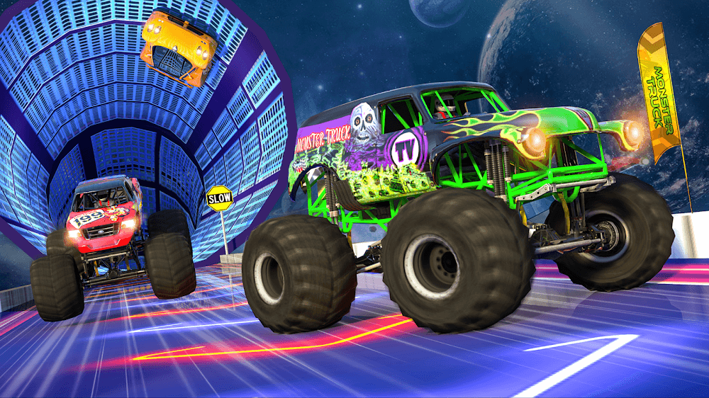 Monster Truck Stunts Car Games