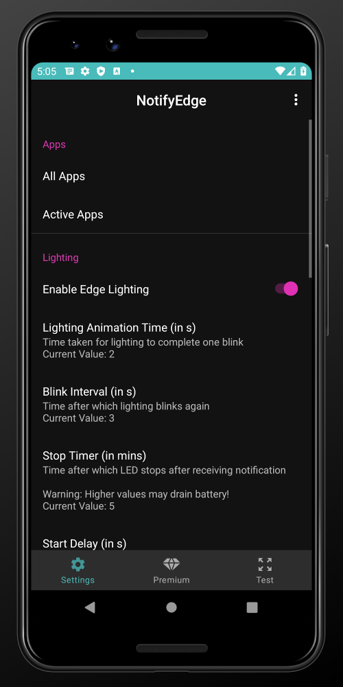 NotifyEdge – Edge Lighting