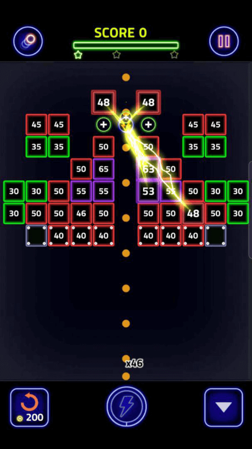 Brick Breaker Glow