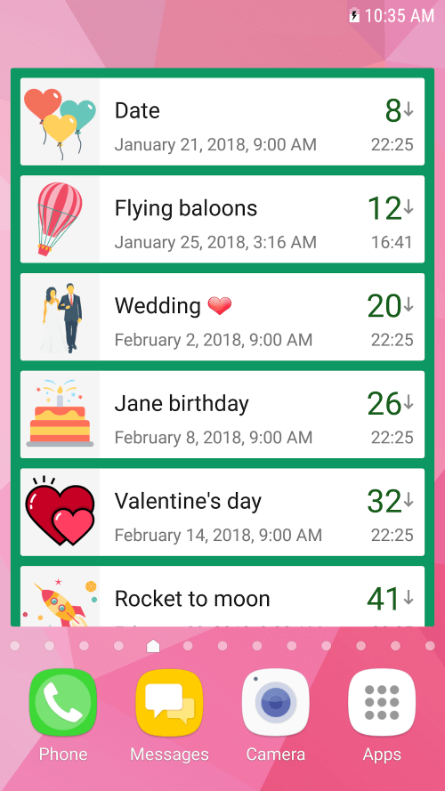 Countdown Days App & Widget