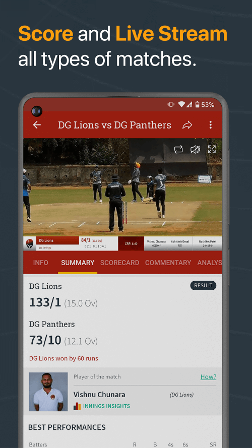 Cricket Scoring App-CricHeroes