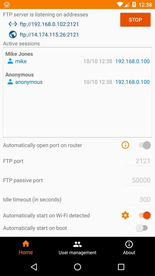 FTP Server – Multiple FTP user