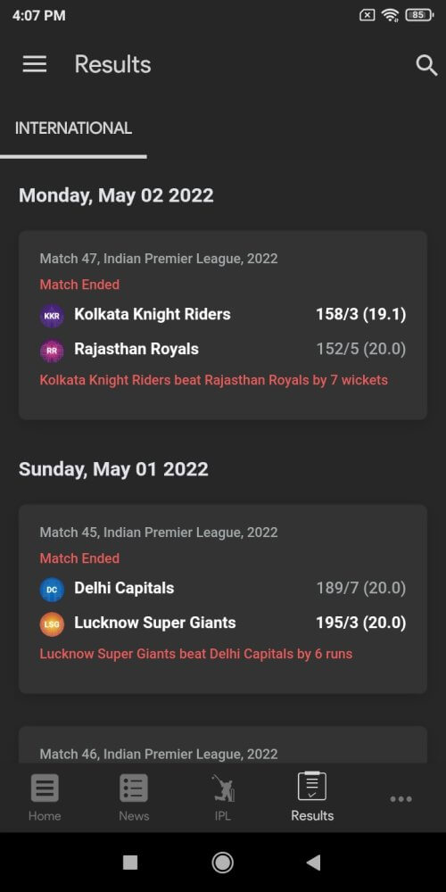 NDTV Cricket