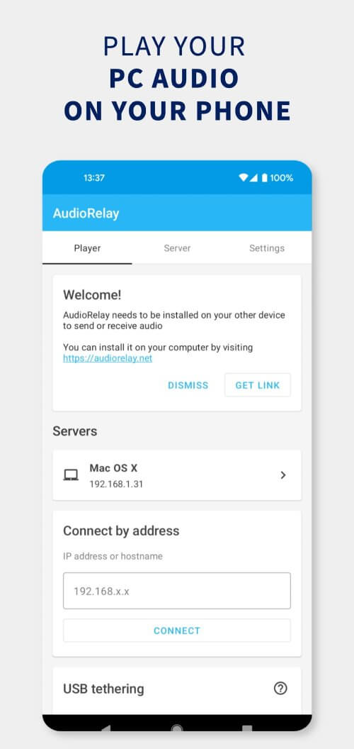 AudioRelay: Stream audio & mic
