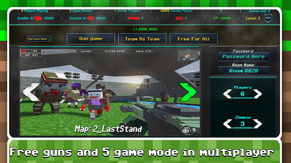 Blocky Combat Strike Survival