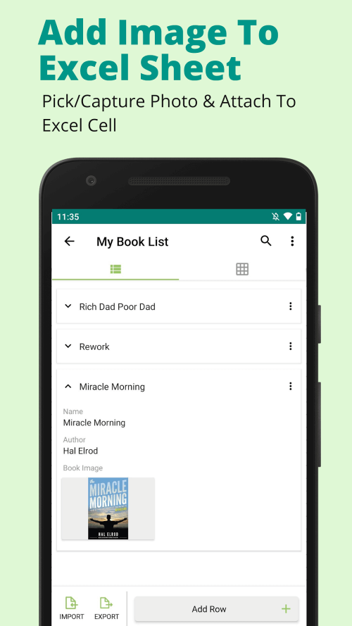Excel Spreadsheet: Sheets App