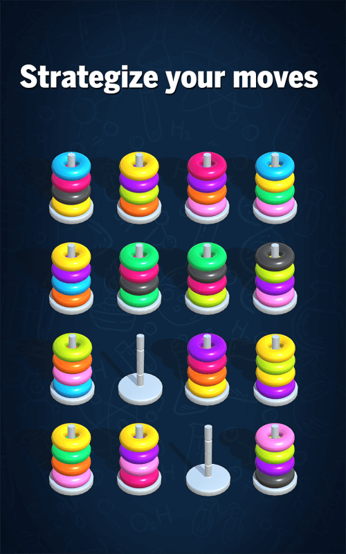 Hoop Sort Puzzle: Color Ring