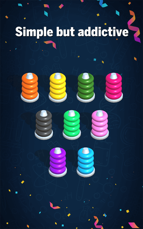 Hoop Sort Puzzle: Color Ring