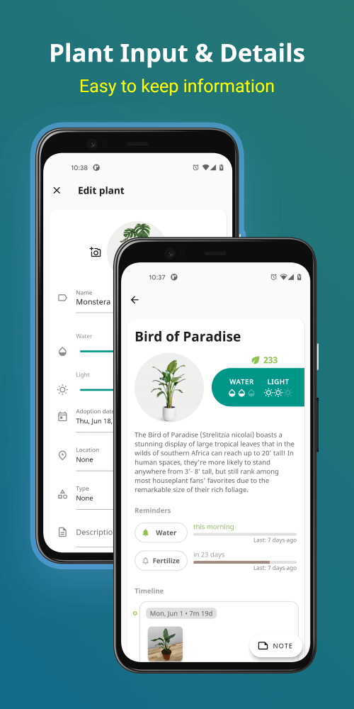 Plantnote : Plant Diary & Wate