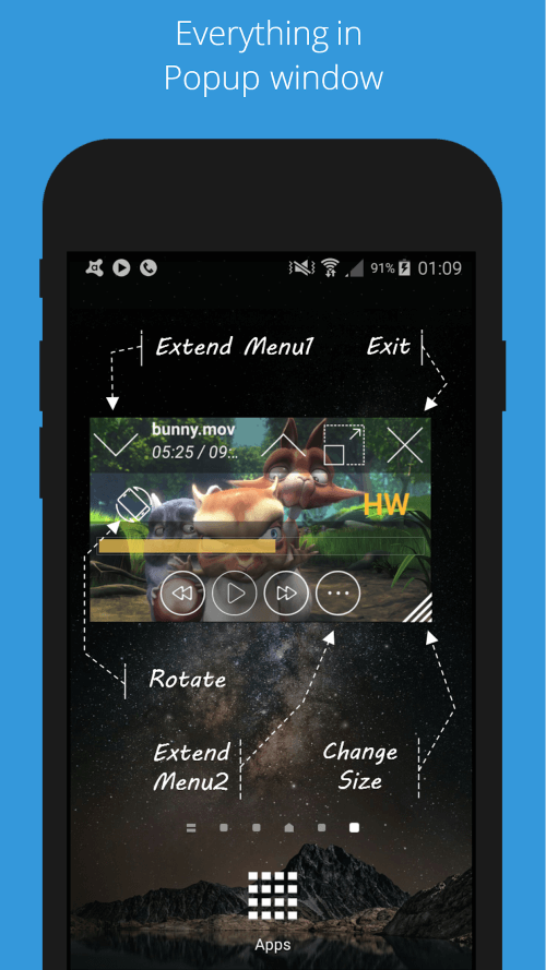 Lua Player Pro (HD POP-UP)