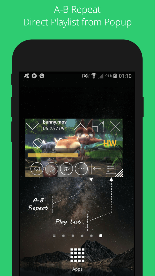 Lua Player Pro (HD POP-UP)